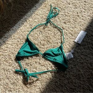 White Sands Green/Blue Triangle Bikini Top